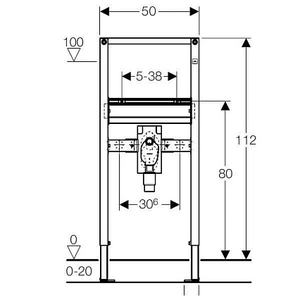 Инсталляция для раковины Geberit Duofix 111.480.00.1