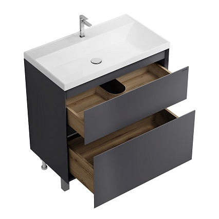 Тумба с раковиной Grossman Меркадо 80 см напольная