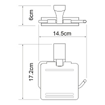 Держатель туалетной бумаги WasserKRAFT K-5025WHITE белый