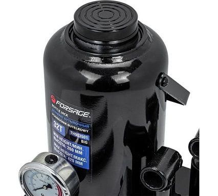 Бутылочный домкрат с манометром Forsage 32 т, h min 260 мм, h max 420 мм F-TH903501 BIG(56860)