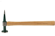 Рихтовочный молоток Sata 305 г, 330 мм, круг-шлиц, прямой, деревянная рукоятка Hickory 92105