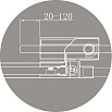 Душевой уголок Cezares SLIDER-AH-1-100-90/100-BR-Cr 100x90/100 бронза, хром