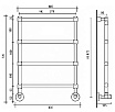 Полотенцесушитель водяной Margaroli Sole 370-442-4 белый 4423704WH