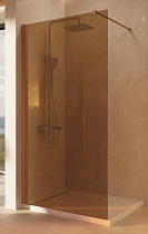 Душевая перегородка Vincea Волк-Ин (Walk-In) VSW-1H900GSBC 90x200 брашированная медь, янтарь