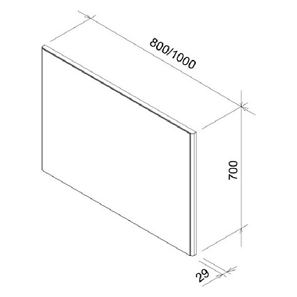 Зеркало Ravak Ring 100 см