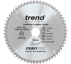 Пильный диск 216 мм 60 зубьев Trend CSB/21660T