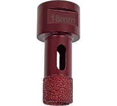Коронка алмазная вакуумная по камню D18-15W-40L-M14 (18х40 мм; М14) Messer 06-35-018