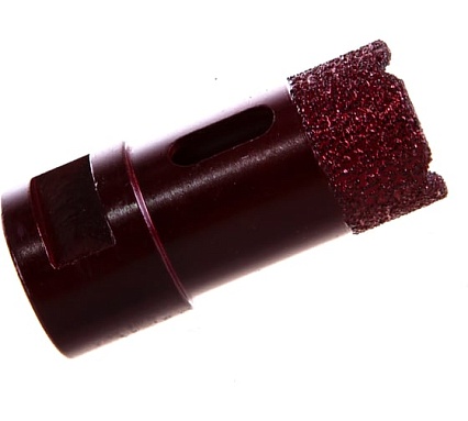 Коронка алмазная вакуумная по камню D25-15W-40L-M14 (25х40 мм; М14) Messer 06-35-025