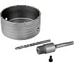 Коронка в сборе по бетону (125 мм; М22) Vertextools 222-0125