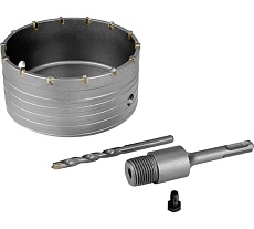 Коронка в сборе по бетону (125 мм; М22) Vertextools 222-0125