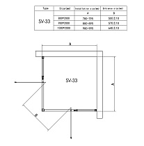 Душевой уголок RGW Stilvol SV-33B 80x80, черный, прозрачное, квадрат