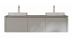Мебель для ванной Black&White Universe U915.1600-2 Double 160 см, светло-серый, две раковины