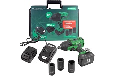 Ударный аккумуляторный гайковерт Rockforce 3/4'' + набор головок ударных RF-WT02F1162(51884)