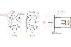 Гайка ШВП TECHNIX SFU3205TEСHNIX