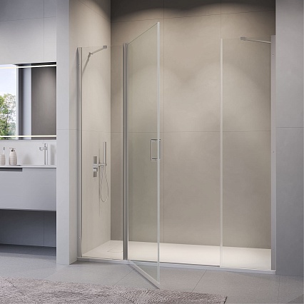 Душевая дверь RGW Leipzig LE-009 150x195 прозрачная, хром 351200914-11