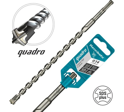 Бур Quadro (14x310 мм; SDS+) RENNBOHR 511431