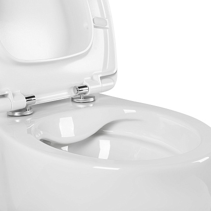 Подвесной унитаз SET Aquatek Альтаир cm-018 4в1 с микролифтом, кнопка хром Подвесной унитаз SET Aquatek Альтаир cm-018 4в1 с микролифтом, кнопка хром