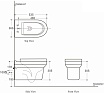 Подвесной унитаз Aquanet Rimless Nova-W BL-101N-WHT с инсталляцией и кнопкой смыва