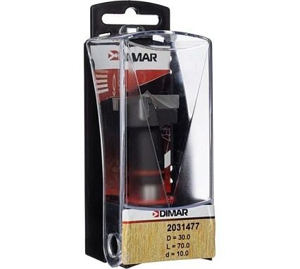 Сверло присадочное чашечное левое 30x68 мм, L70 хвостовик 10x26 мм Dimar 2031477