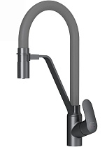Смеситель для кухни AM.PM Like F8007825 с каналом, черный матовый/серый
