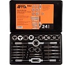 Набор метчиков и плашек AFFIX SK-5 M5-M12, кейс, 24 предмета AF35100024C