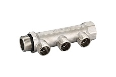 Коллектор IVANCI выходы с наружной резьбой, 3 выхода, 3/4"x1/2" IVC.106500.N.02