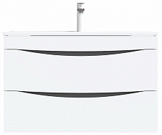 Тумба с раковиной Iddis Cloud 80 см подвесная CLO80W0i95K, белый