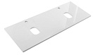 Столешница BelBagno EK-120-2-BL 120 см, 2 отв. под смеситель и раковину, Bianco Lucido