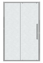 Душевая дверь Grossman Cosmo 130x195 шиншилла, хром 100.K33.02.130.10.02