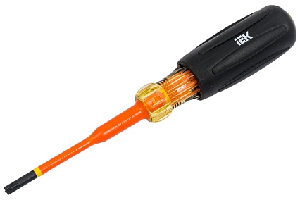 Отвертка IEK Arma2l 5 диэлектрическая slim pz/sl1x80 т3 A2L5-SC31-T3-ZS-10-080