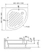 Поддон для душа RGW BP/CL-S 90x90