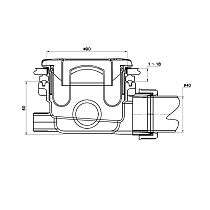 Поддон для душа RGW Stone Tray ST/R 90x90 графит, полукруг