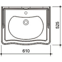 Раковина Caprigo 3193 60 см
