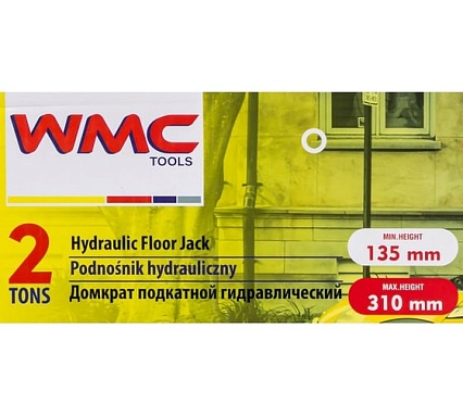 Подкатной гидравлический домкрат WMC TOOLS 2 т WMC-TA820011(56843)