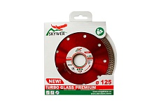 Диск алмазный TURBO GLASS PREMIUM (125х1.2х10х22.23 мм) SKYWER SK-TGP12522