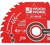 Диск пильный по дереву 165x20x1.6/1.1 мм, A=18° ATB + 8° SHEAR Z=36 WOODWORK 27.165.36