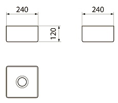 Раковина Point Аврора PN43101 24 см белый