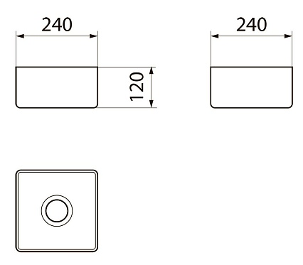 Раковина Point Аврора PN43101 24 см белый