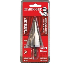 Сверло по металлу шаговое спиральное (4-39 мм; 13 ступеней; Р6М5) Hardcore 144439