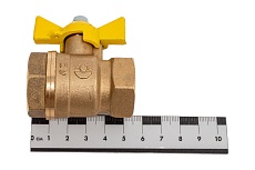Шаровой кран для газа Valfex 3/4&quot; ВР/ВР ручка-бабочка, латунный 11Б27фтМ VF.277.LB3.034.Bir
