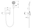 Смеситель для ванны Vincea ТГ (TG) VTFW-5TG2CH хром