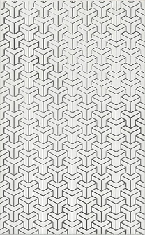 Декор Kerama Marazzi Ломбардиа белый 25х40 см, HGD\A371\6397