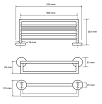 Полка для полотенец Bemeta Omega 104219072 55 см