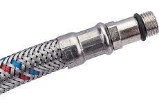 Подводка для смесителей СТМ сталь, 1/2xM10x30 см, штуцер CWFSS030