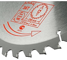 Диск пильный по дереву 200х32/30 мм, 36Z TORGWIN S93797