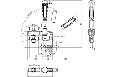 Прижим механический вертикальный KUKAMET B212-4