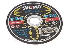 Круг отрезной по стали STANDART (125х1.6х22.23 мм; А46Т-BF; F41) SKORPIO 701124