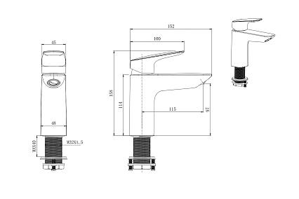 Смеситель для раковины Aquatek Вега AQ1010