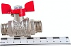 Шаровой кран Valfex PREMIUM для воды, 1/2" НР/НР, бабочка VF.219.NB1.012.PREMIUM