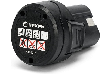 Аккумулятор АКБ12Л1 KP (12 В; 2 Ач; Li-Ion) для ДА-12Л-2К Вихрь 71/8/50
